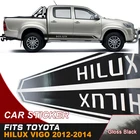 2 шт. hilux автомобильные наклейки боковые двери полосы гоночные графические виниловые автомобильные наклейки для TOYOTA HILUX revo vigo 2012-2019