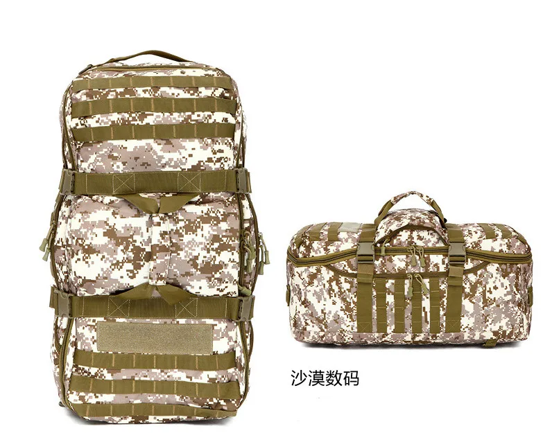 Уличная военная сумка армейский Тактический Рюкзак Molle водонепроницаемый Камуфляжный Рюкзак Пакет охотничий спортивный походный Кемпинг Сумка через плечо - Цвет: desert camouflage