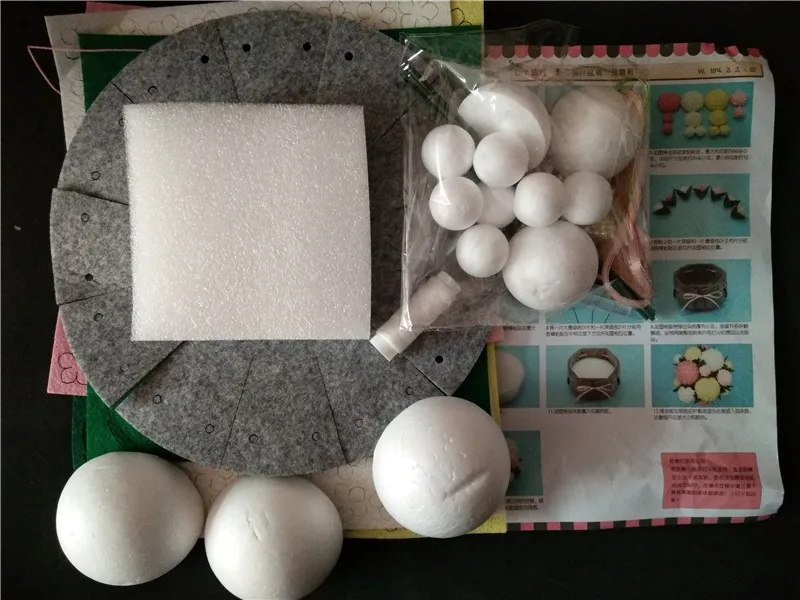 Happyxuan DIY Подсолнух, маргаритки цветочный горшок с букетом ручной работы ткань Материал набор для шитья из войлока для девочек игрушки Гостиная украшения