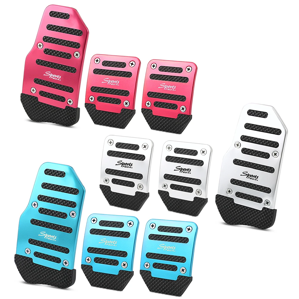 Универсальная алюминиевая Автомобильная педаль тормоза чехол для педали