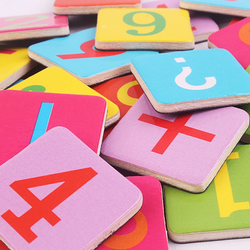 SZ Паровая детская математическая игрушка деревянная палочка Магнитная