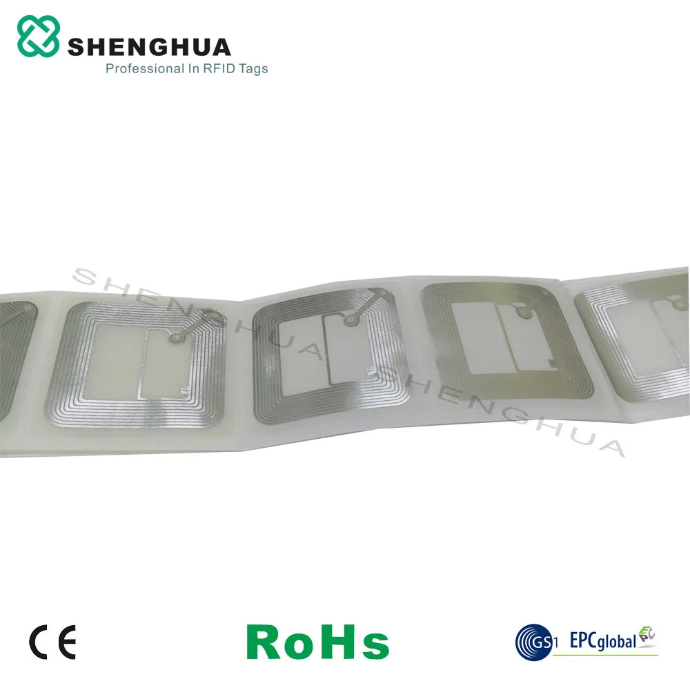 

2000 шт./рулон, самоклеящиеся RFID-наклейки для библиотеки