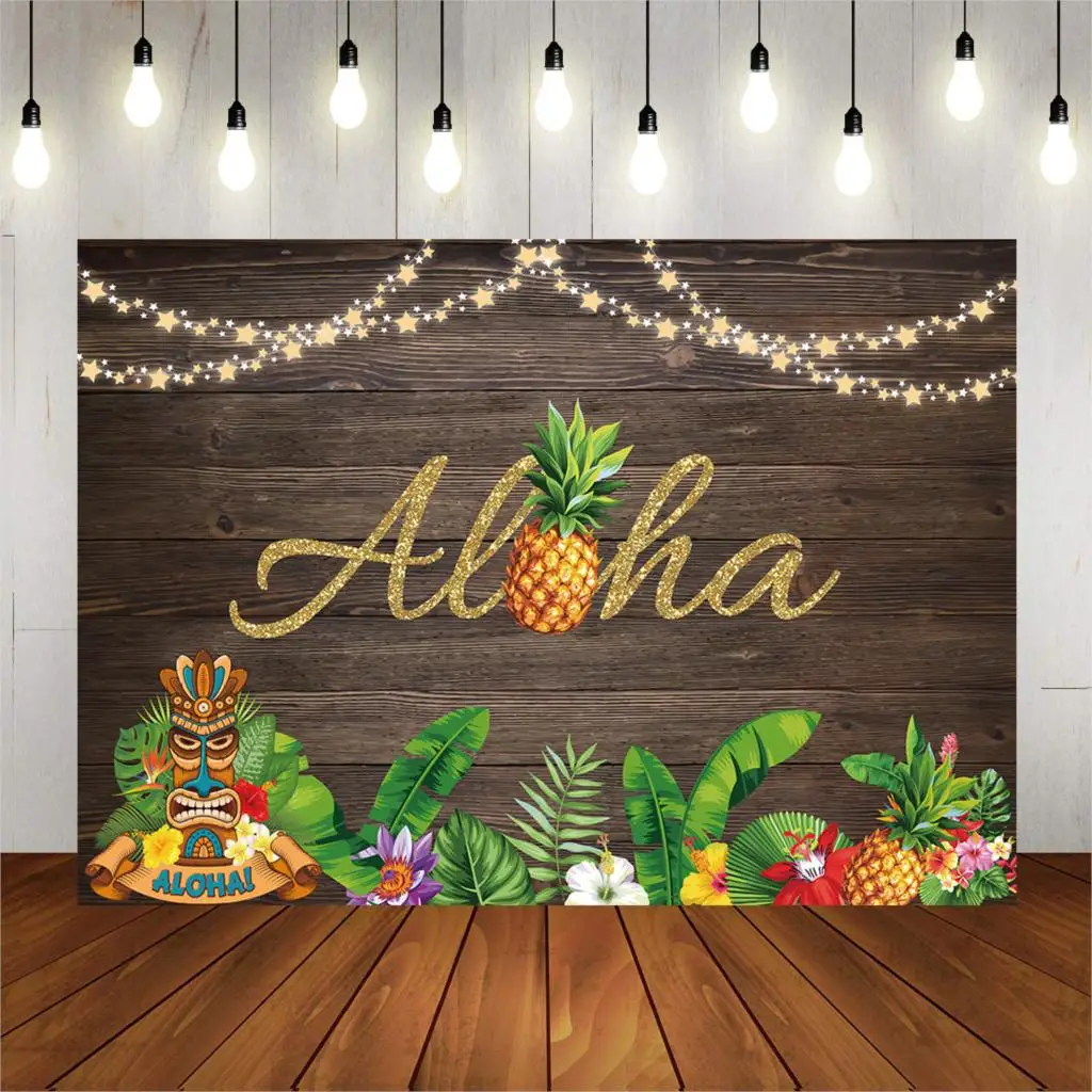 Aloha Луо вечерние фон для фотосъемки с изображением имитацией необработанного