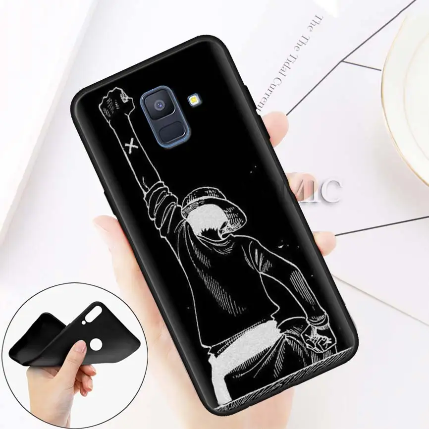 

One Piece Monkey D Luffy Case for Samsung Galaxy A70 A50 A20e A80 A60 A40 A30 A10 A6 A8 Note 8 9 10 Black Silicone Cover Coque C