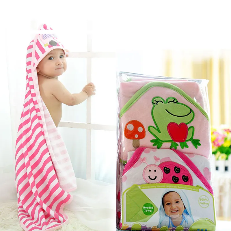 Fashion Baby Hooded Towel Karters Boy Girl Bath Blankets 75x75CM 3 Pieces/Pack