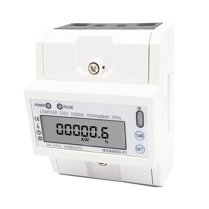 ЖК ac220V 230 V 50 Гц 60 Гц 5-80A RS485(MODBUS-RTU) удаленного счетчика функция подсветки счетчик электроэнергии Мощность метр кВтч
