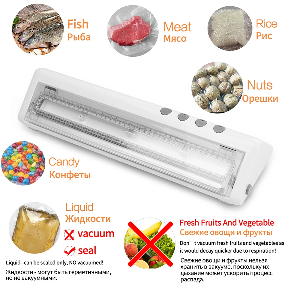 LAIMENG вакуум Еда герметик прибор сварочная машина для Sous-Vide с вакуумные пакеты