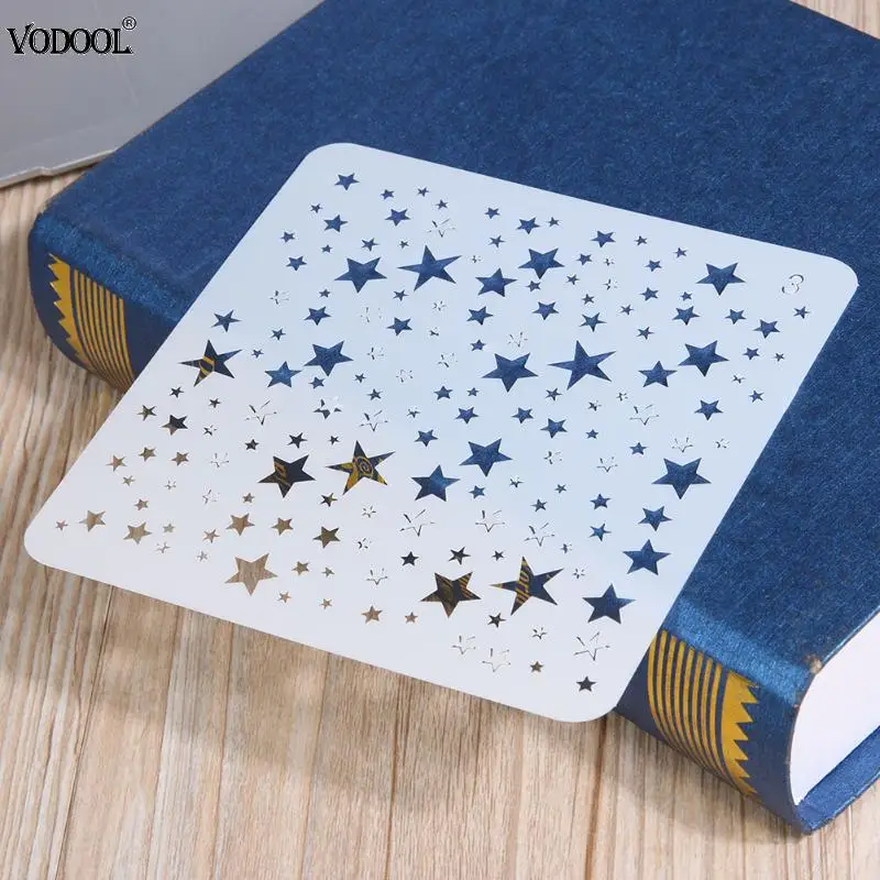 1pc 13*13 Gypsophila Stencils DIY home decoration drawing Laser cut template Wall Stencil Painting for Wood Tiles Fabric - купить по