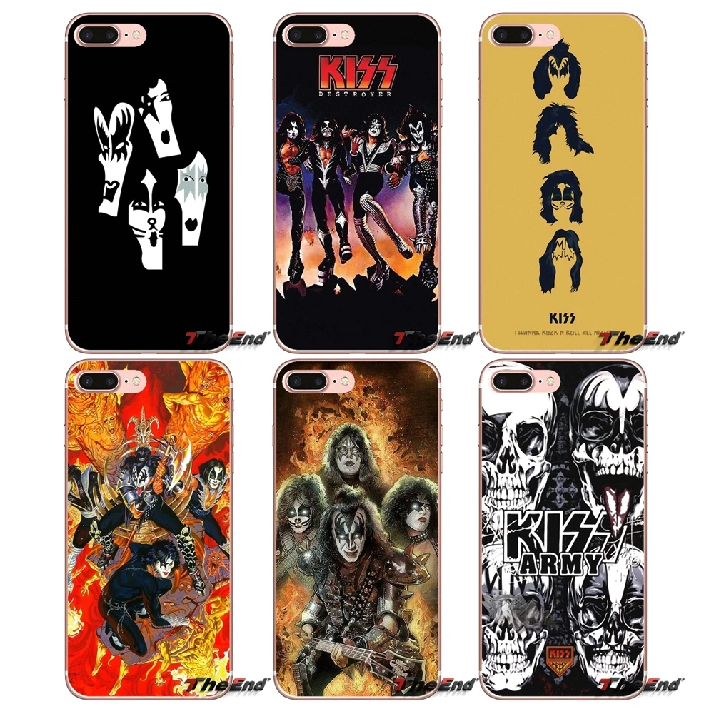 Поцелуй Группа Kiss прозрачный Soft Shell Чехлы для huawei P Smart Y6 Ascend P8 P9 P10 плюс Nova P20 Lite pro Mini