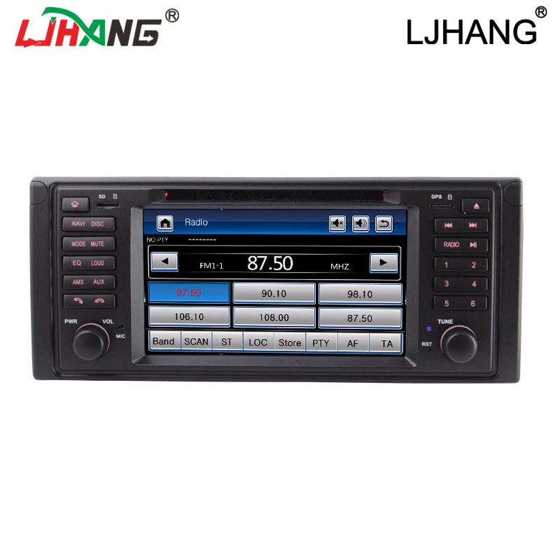 LJHANG 1 Din автомобильный DVD стерео для BMW E39 X5 M5 E38 E53 gps навигация мультимедийный плеер