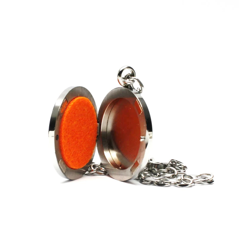 Горячий цветок духи диффузор медальон ожерелье Ароматерапия из нержавеющей