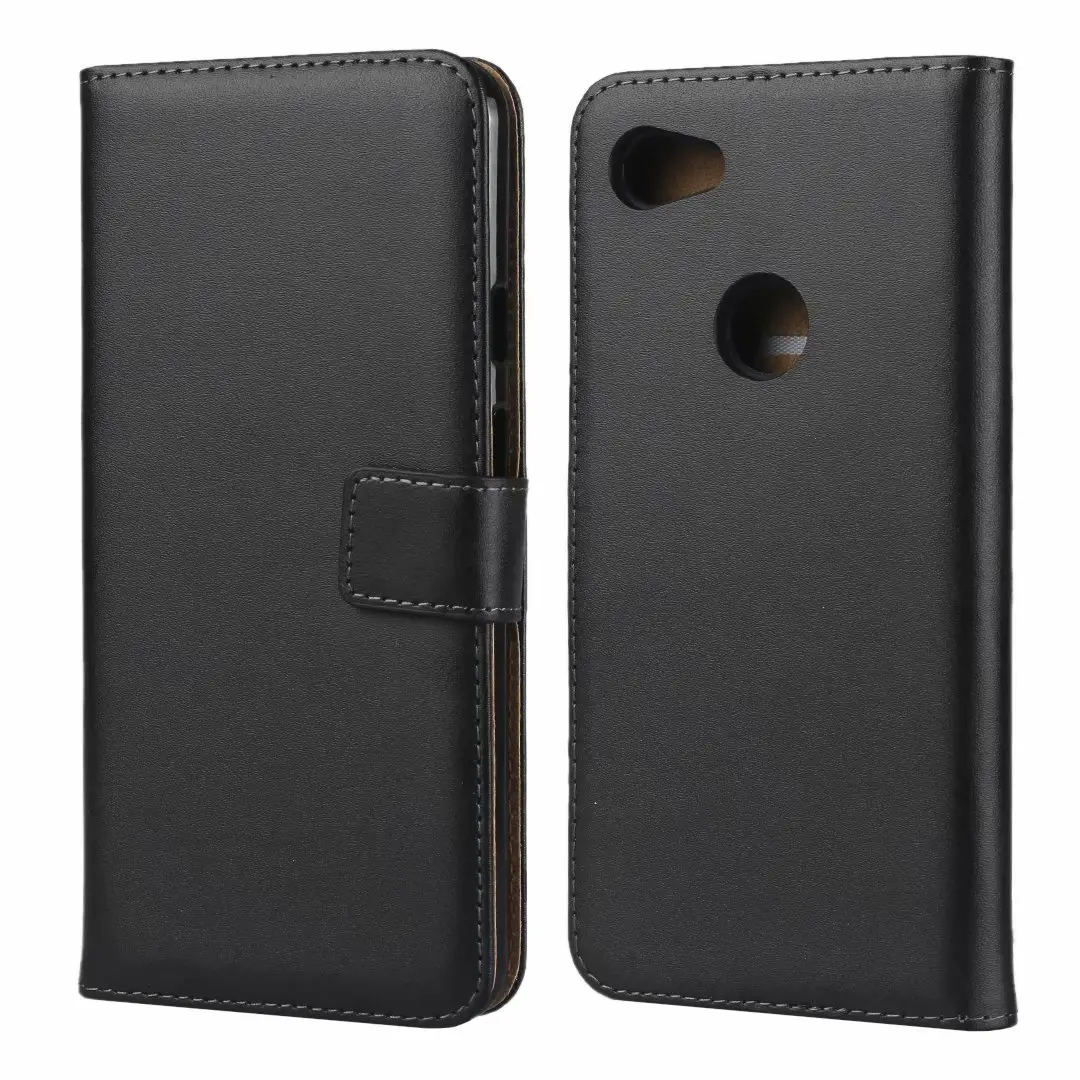 Черный Роскошный кожаный чехол-книжка премиум класса для Google Pixel 3a G020A G020E G020B Pixel 3A XL G020C G020G G020F GG - Цвет: Черный