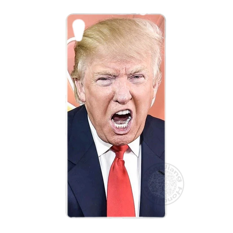 HAMEINUO Дональд Трамп глупая крышка чехол для телефона sony xperia z2 z3 z4 z5 mini plus aqua M4 M5 E4 E5 C4