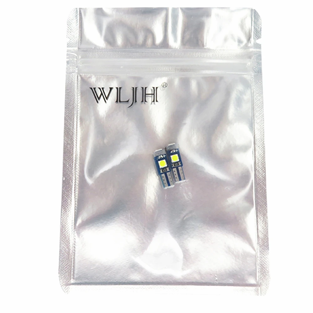 WLJH 10x 7 цветов Canbus T5 светодиодный 3030 SMD Автомобильный датчик кластера кольцо для ключей солнцезащитный козырек переключатель светильник лампа приборная панель лампа 12 В