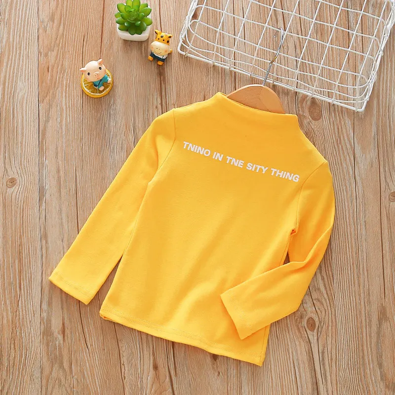 Детские хлопковые футболки для мальчиков и девочек мягкие топы с длинными