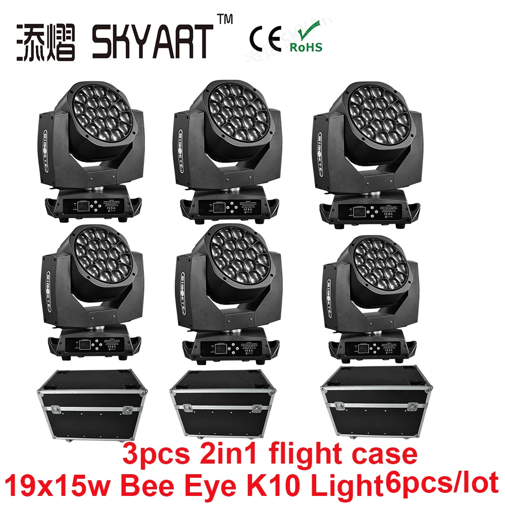 Новый лучевой сценический светильник ing bee eye 19x15 Вт движущаяся головка