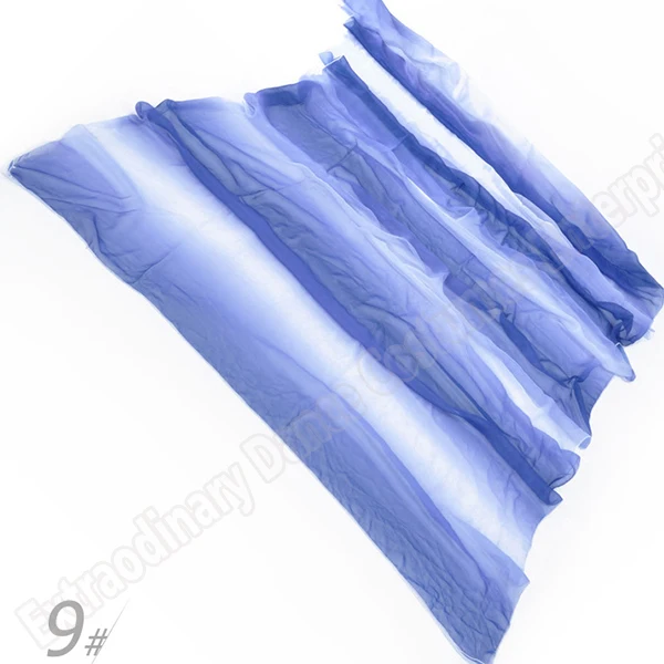 9 Royal blue Новая шелковая вуаль для танца живота, сценический шарф, шаль, радуга, 2,5 м x 1,2 м, 13 цветов, шелковые шарфы для танца живота - Цвет: 9 Royal blue