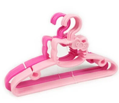 5 шт. мультяшная пластиковая домашняя вешалка для одежды только розового цвета|rack