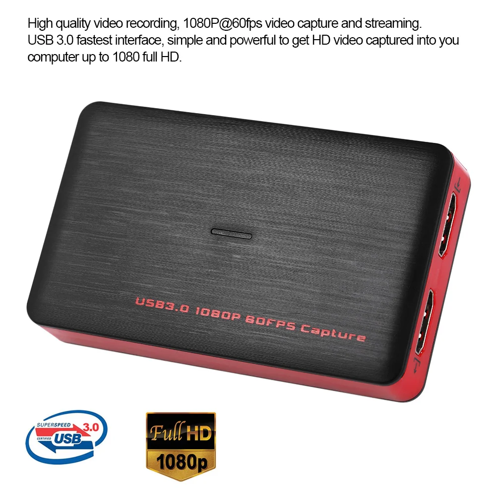 USB 3 0 HD видео игра захват 1080P конвертер Live Sreaming Plug and Play вход выход для XBOX One PS4 MAC Windows