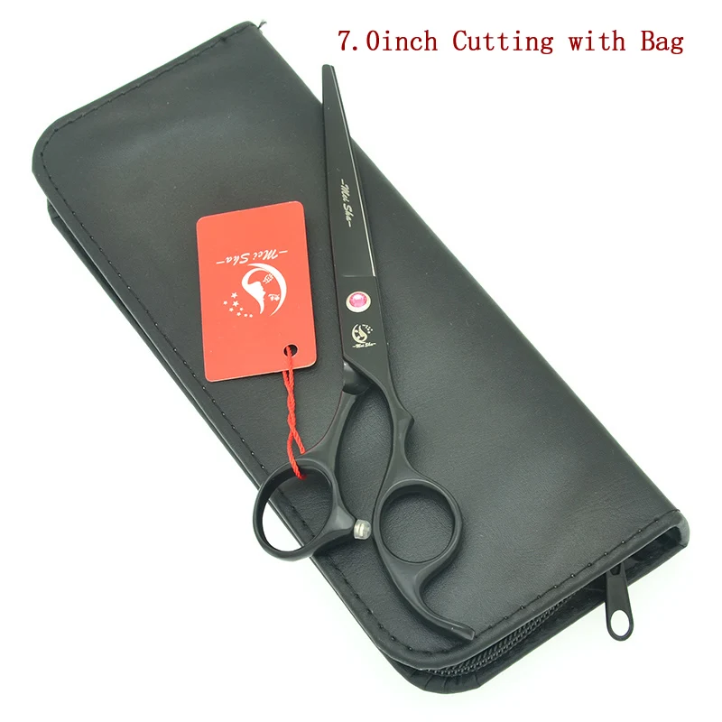 HA0461 with case Meisha 7," черные Профессиональные Большие Парикмахерские ножницы 6,5" Парикмахерская Истончение обрезать ножницы парикмахерский инструмент HA0461 - Цвет: HA0461 with case