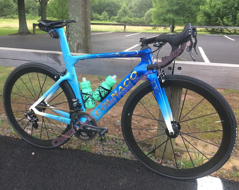 Топ продаж художественная живопись Colnago концепция полный велосипед полный карбоновый дорожный велосипед с R8010 Группа Набор 50 мм карбоновые колеса A271 ступицы
