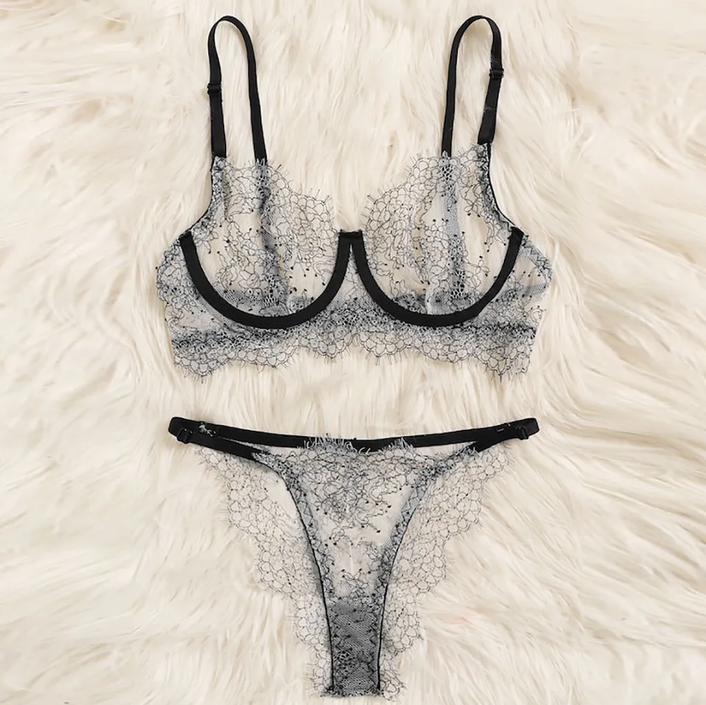 Бюстгальтер + комплект модное женское сексуальное нижнее белье кружевное