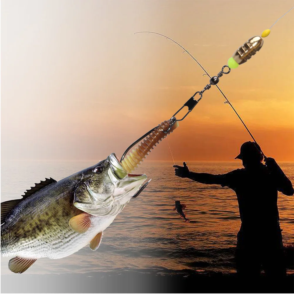 

36Pcs Fishing Accessories Kit With Hooks Swivels Lures Crankbait Snaps Sinkers Beads Fishing Tackle Box