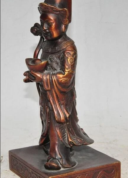 8 &quotкитайские бронзовые богатые yuanbao слиток ruyi Jambhala маммон Бог счастливая