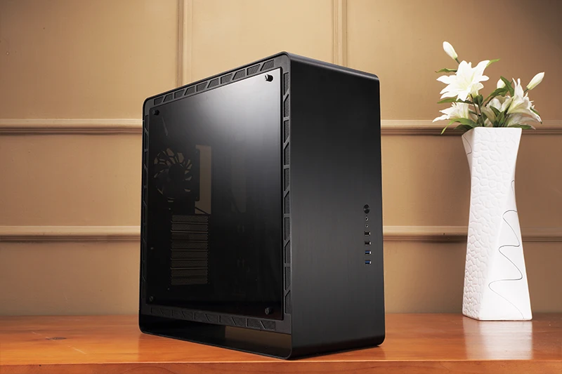 JONSBO UMX4 PLUS ATX Поддержка шасси Материнские платы ATX 32 см длинные видеокарты алюминиевый корпус для компьютера
