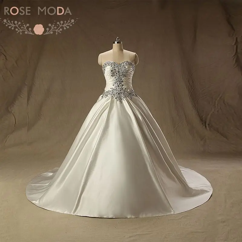 Роскошный корсет с кристаллами бальное платье принцессы свадебное со шнуровкой