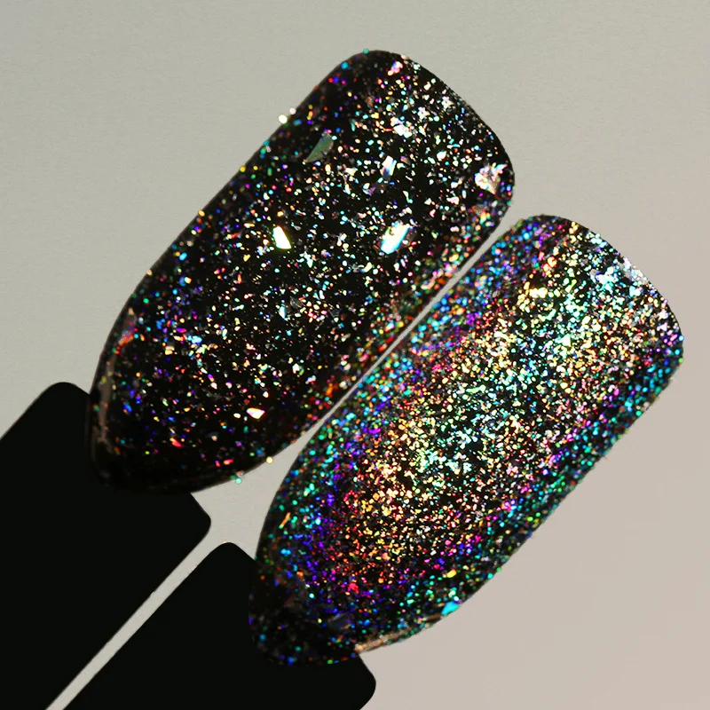 0,2 г Galaxy голографические хлопья Bling Блестки для лазерного маникюра пыль голографический блестящий порошок блестка DIY украшения