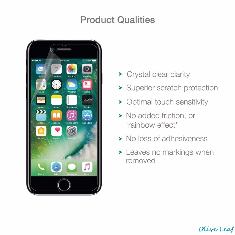 3 шт./партия Ультра прозрачная пластиковая пленка защитная для iPhone 6 S plus 4 7 5