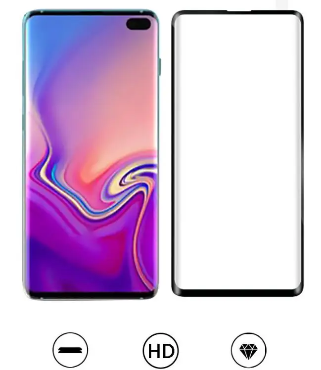 1 шт 3D полное тело закаленное стекло протектор экрана телефона для Samsung Galaxy S10 lite