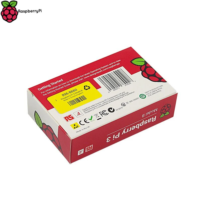 Версия RS оригинальная в Великобритании RPI 3 с 1 Гб LPDDR2 BCM2837 четырехъядерный