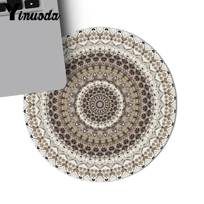 20x20cm Yinuoda Мандала шаблон резиновая ПК компьютер игровой коврик аниме Настольный коврик Лидер продаж мода дизайн мыши коврик игровой - Цвет: 20x20cm