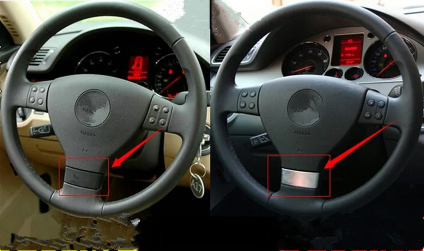 Chrome Multifunction Steering Wheel Trim Cover Decal For Golf 5 Passat B6 Car Accessories1Q0 419 685 A C | Автомобили и мотоциклы