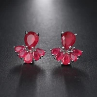 new style exquisite jewelry high quality cubic zirconia different kinds colors stud earrings boucle doreille femme gifts e 125