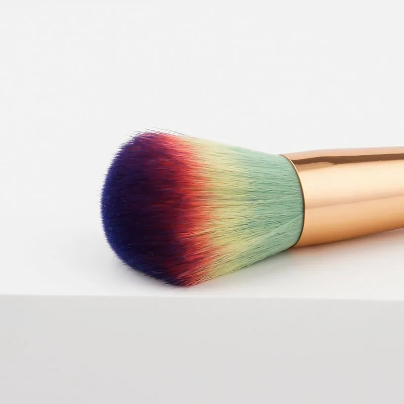 1 шт. Профессиональная Кисть для макияжа кисти в форме веера пудры радужные