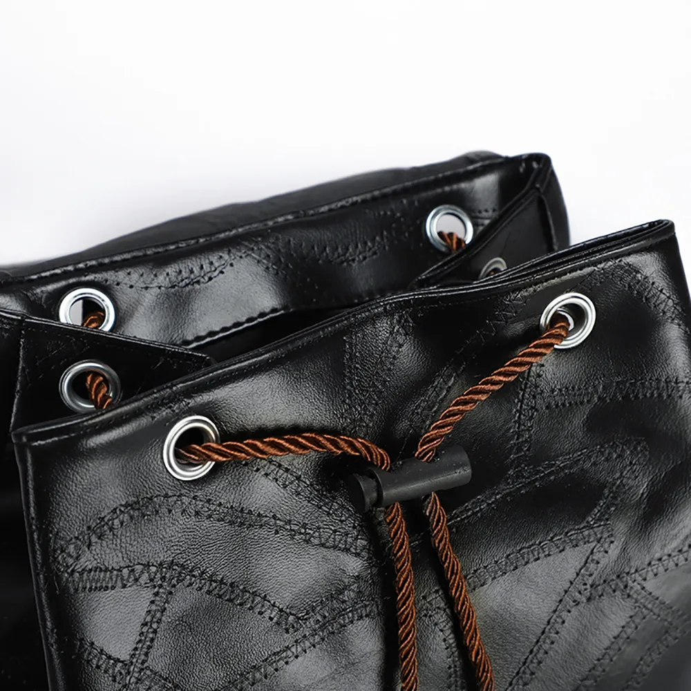 Женский рюкзак из натуральной кожи mochila feminin Повседневный нейлоновый для пары