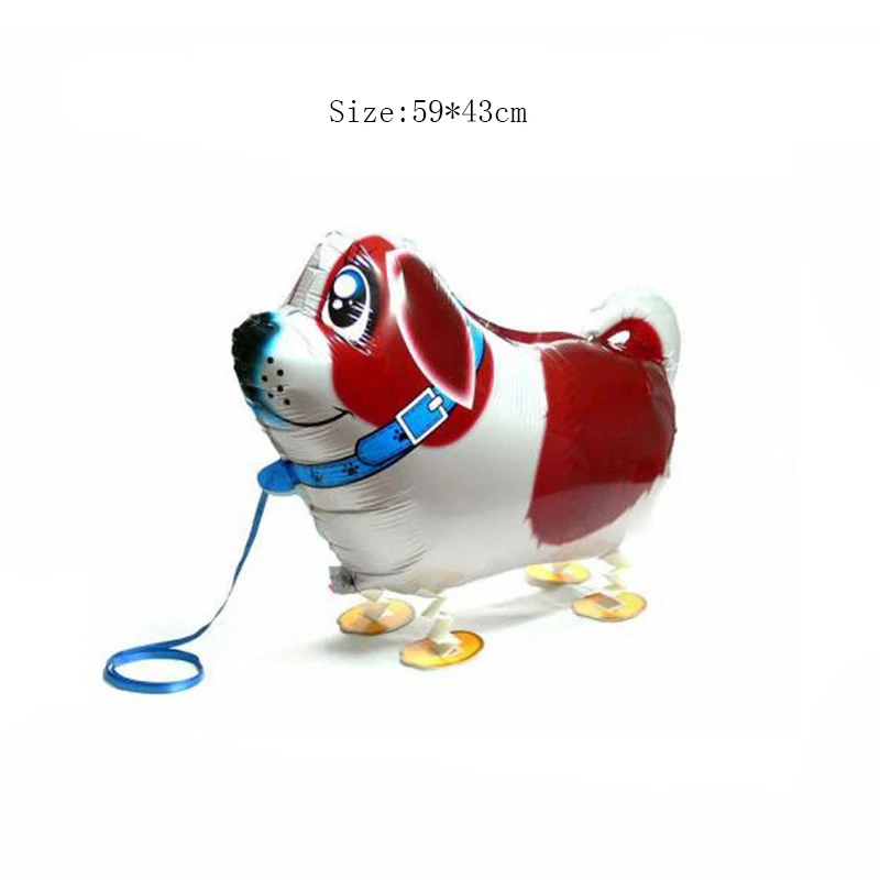 Dog 09 1 шт смешанные ходячие воздушные шары из фольги в виде животного милая собака панда динозавр Тигр домашнее животное День Рождения Вечеринка Свадьба украшения - Цвет: Dog 09