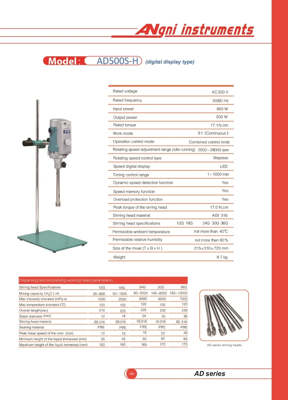 Лабораторное оборудование гомогенизатор диспергатор емкость 12 г (H2O) :30 800 мл