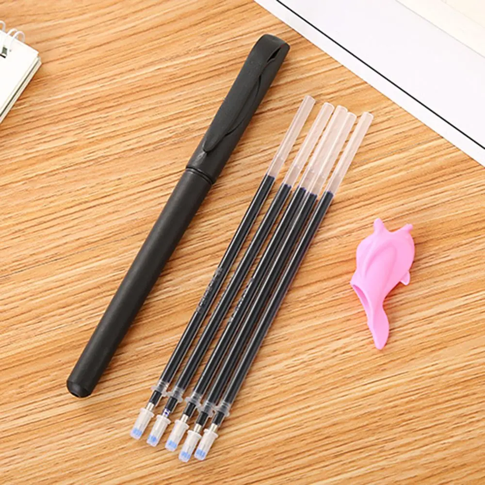1Set Creative Automatically Disappear Fade Pen Refill Hold Device Set Children Calligraphy Tools Writing | Канцтовары для офиса и