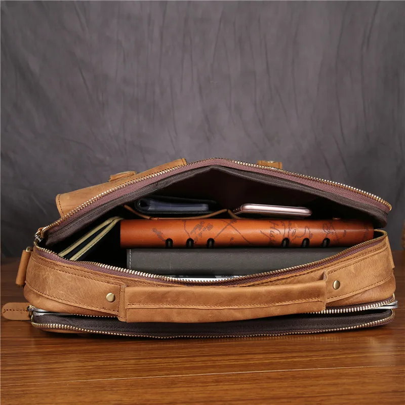 Мужской кожаный чехол для ноутбука с изображением масла восковой кожи в античном