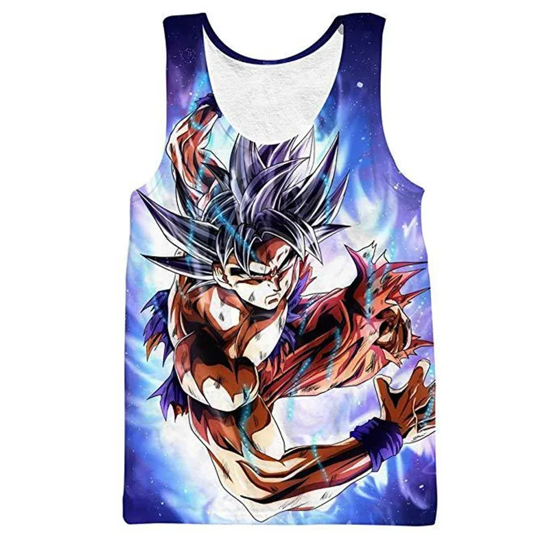 Dragon Ball майка мужская летняя майка без рукавов косплей одежда Сон Гоку Вегета топы майки уличная майка