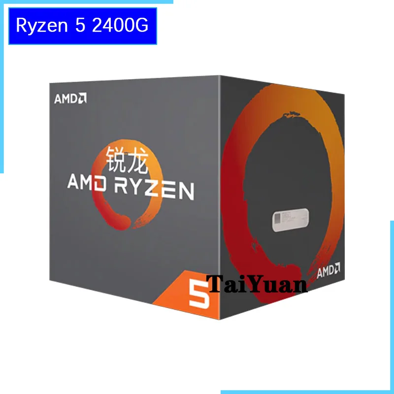 Четырехъядерный процессор AMD Ryzen 5 2400G R5 3 6 GHz с четырехъядерным процессором 65W