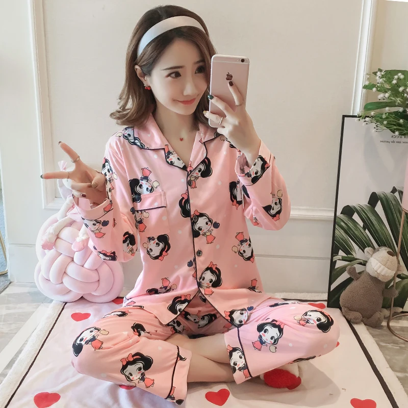 Kpop/ уличная одежда в стиле Харадзюку черного и розового цветов; хлопковые пижамы для мужчин и женщин; exo; комплект одежды для сна на весну и осень; пижамы для девочек; домашний костюм; комплекты - Цвет: 16