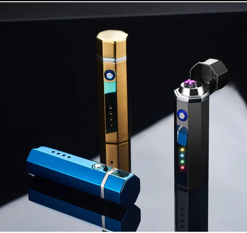 Электронная плазменная Зажигалка Pippe двойная дуга USB зарядка травка для сигарет