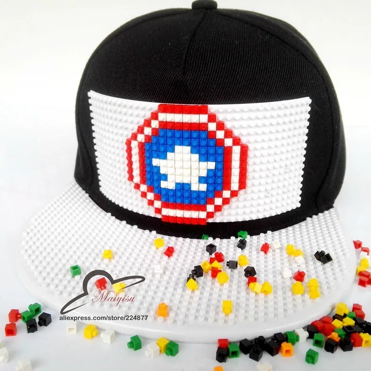 Новая мода мультфильм дизайн на заказ съемный дальнобойщик Snapback шляпы для мужчин лето мозаика кирпичная шляпа для женщин черные шапки