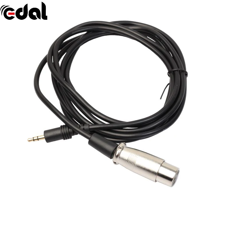 EDAL 10Ft 1/8 &quotXLR 3 контактный разъем на правый угол стерео 5 мм Jack Mic аудиокабель