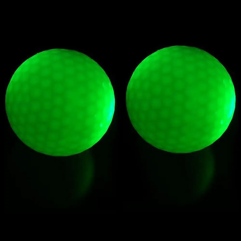 Зеленый CRESTGOLF 10 шт. светодиодный мячи для гольфа, ночные тренировочные мячи для гольфа, двухслойные мячи для гольфа, 6 цветов на выбор, подарок для гольфа - Цвет: Зеленый
